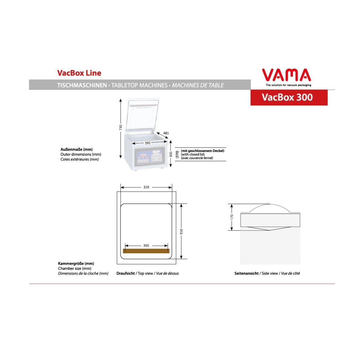 Vákuumcsomagoló gép VAMA VacBox 300 - Image 3