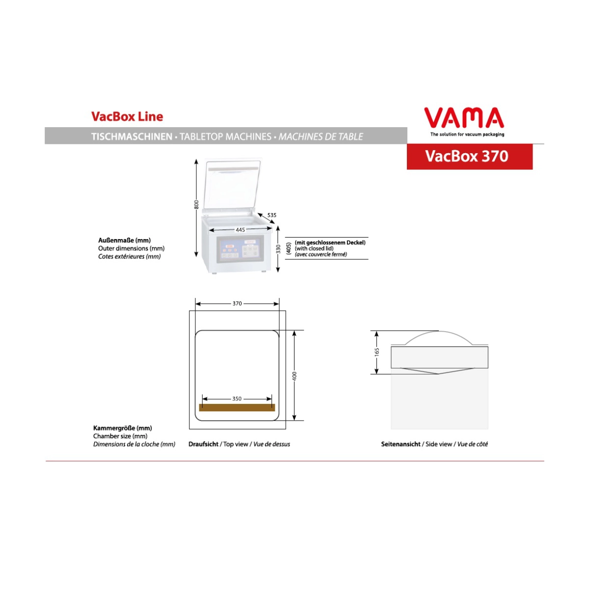 Vákuumcsomagoló gép VAMA VacBox 370 - Image 3