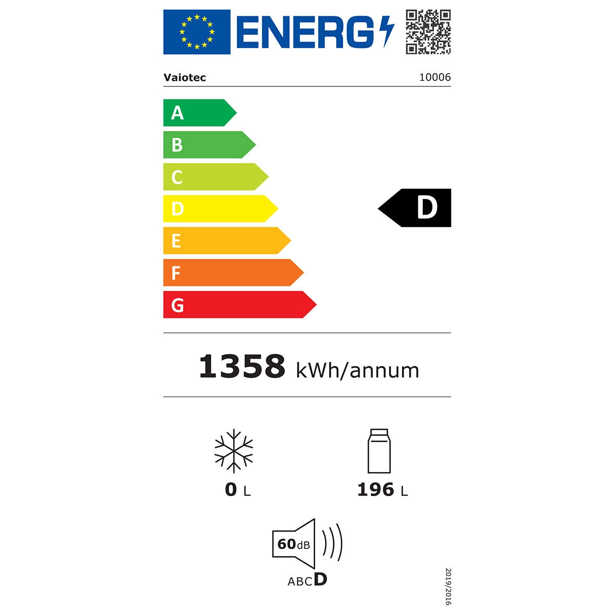 Hűtött munkaasztal 2 ajtó hátsó felhajtás GN 1/1 Vaiotec EL - Image 8