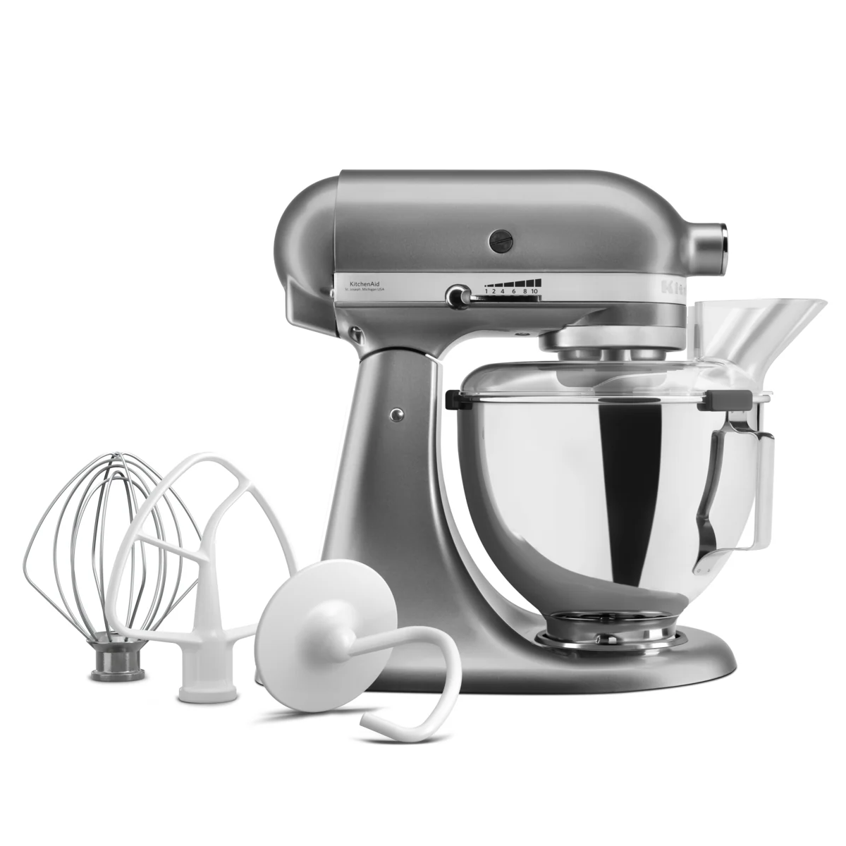 Keverő dagasztógép KitchenAid 4,3 l Silver